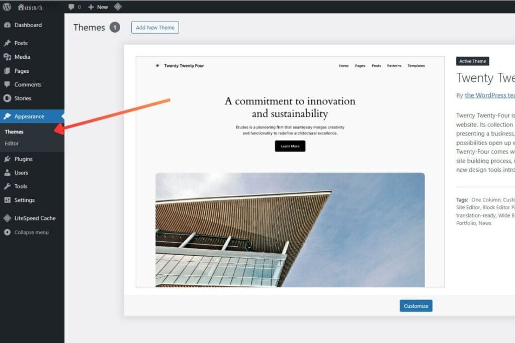 How to Install WordPress Theme