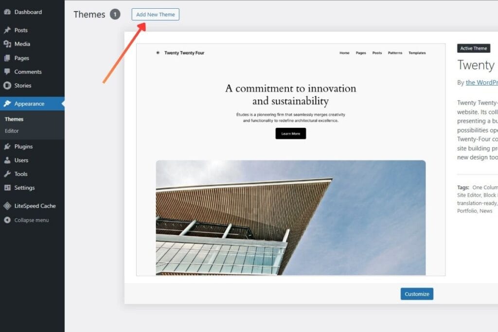 How to Install WordPress Theme